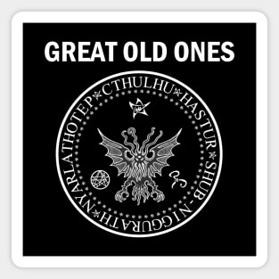 Seal of the Great Old Ones - White Magnet